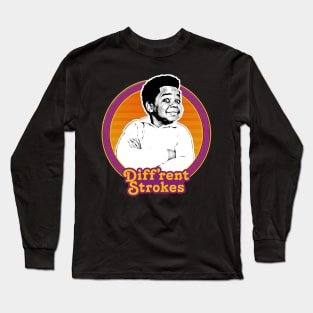 Diff'rent Strokes  // Retro 80s Aesthetic Fan Design Long Sleeve T-Shirt